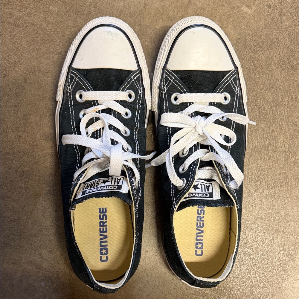 Converse Black and White Canvas Shoes
